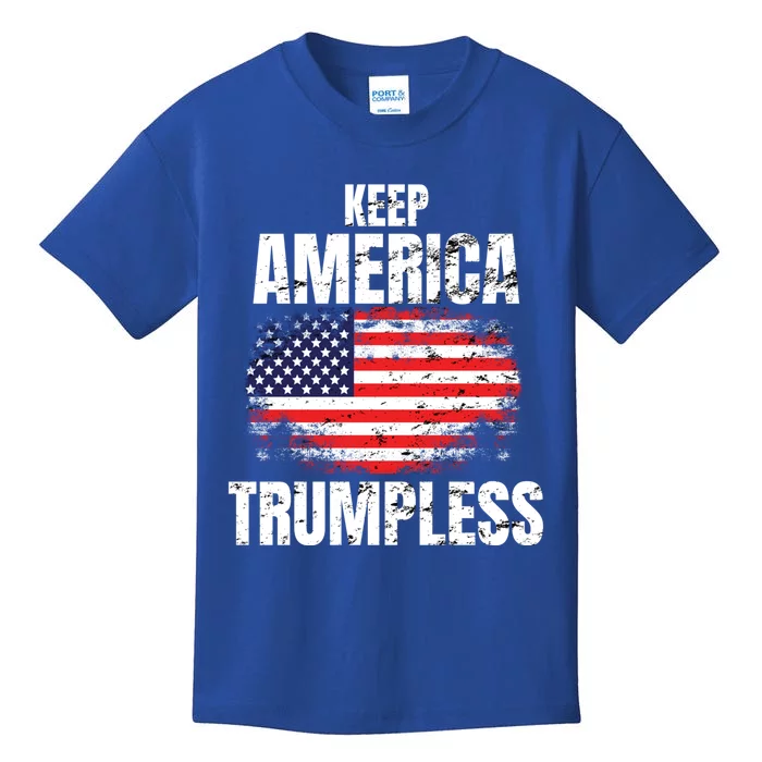 Keep America Trumpless Great Gift Keep America Trumpless Gift Kids T-Shirt