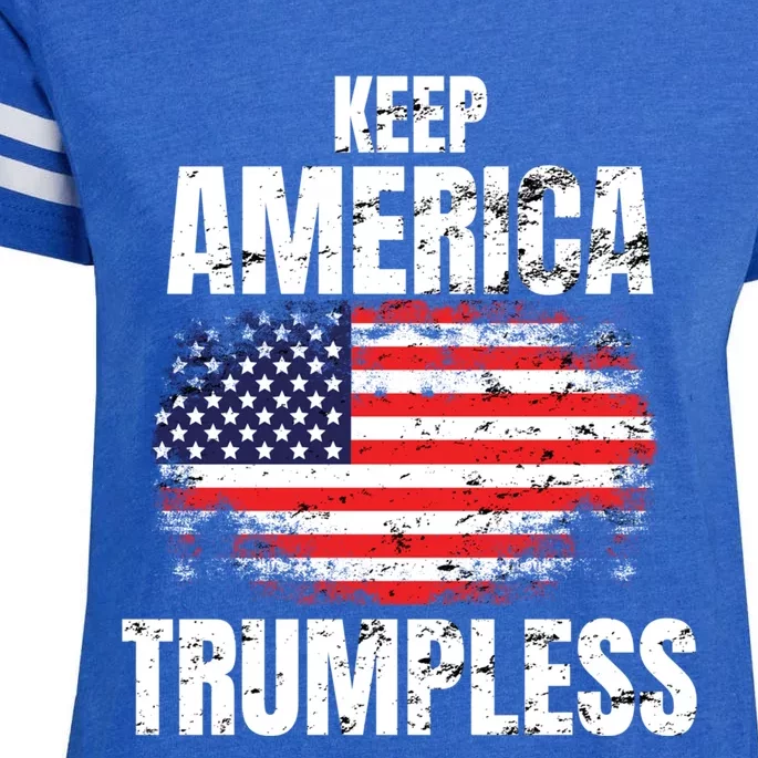 Keep America Trumpless Great Gift Keep America Trumpless Gift Enza Ladies Jersey Football T-Shirt