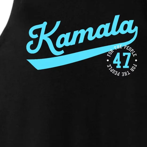 Kamala Athletic Team 47th President For The People Ladies Tri-Blend Wicking Tank