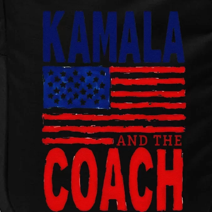 Kamala And The Coach 2024 Election Kamala Harris Tim Walz Impact Tech Backpack