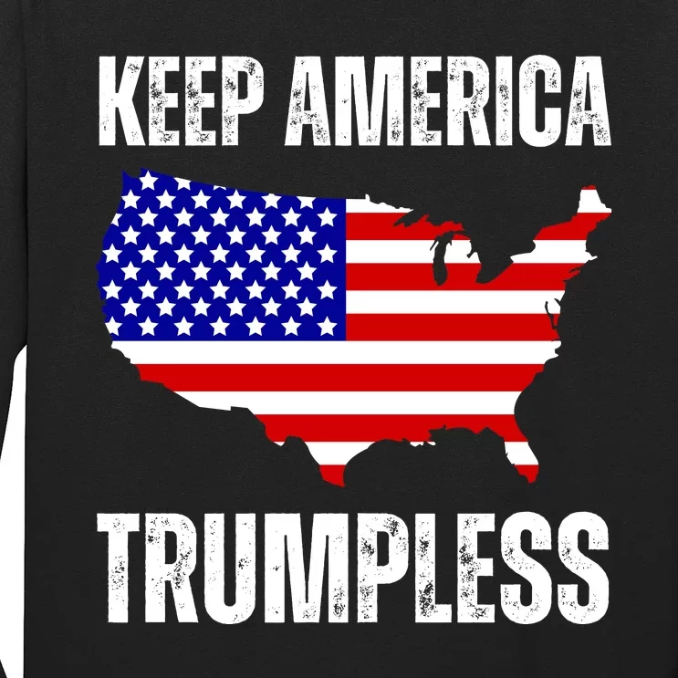 Keep America Trumpless 2024 Usa Map Long Sleeve Shirt