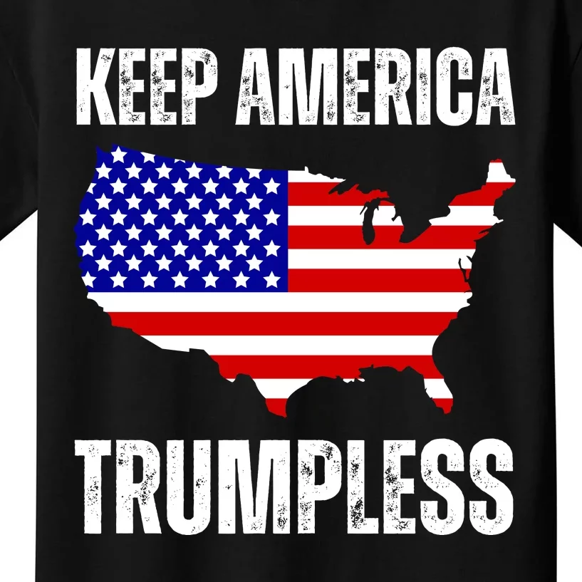 Keep America Trumpless 2024 Usa Map Kids T-Shirt