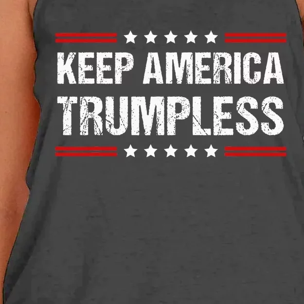 Keep America Trumpless Women's Knotted Racerback Tank