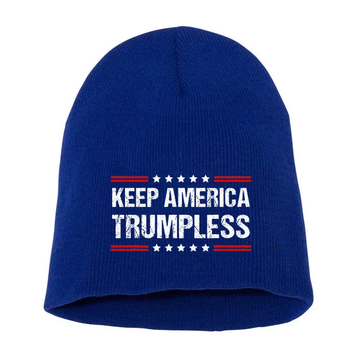 Keep America Trumpless Short Acrylic Beanie