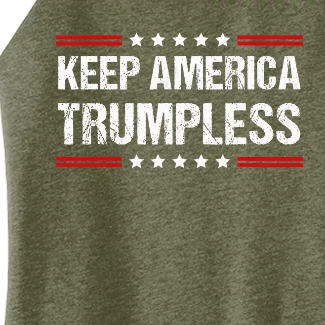 Keep America Trumpless Women’s Perfect Tri Rocker Tank