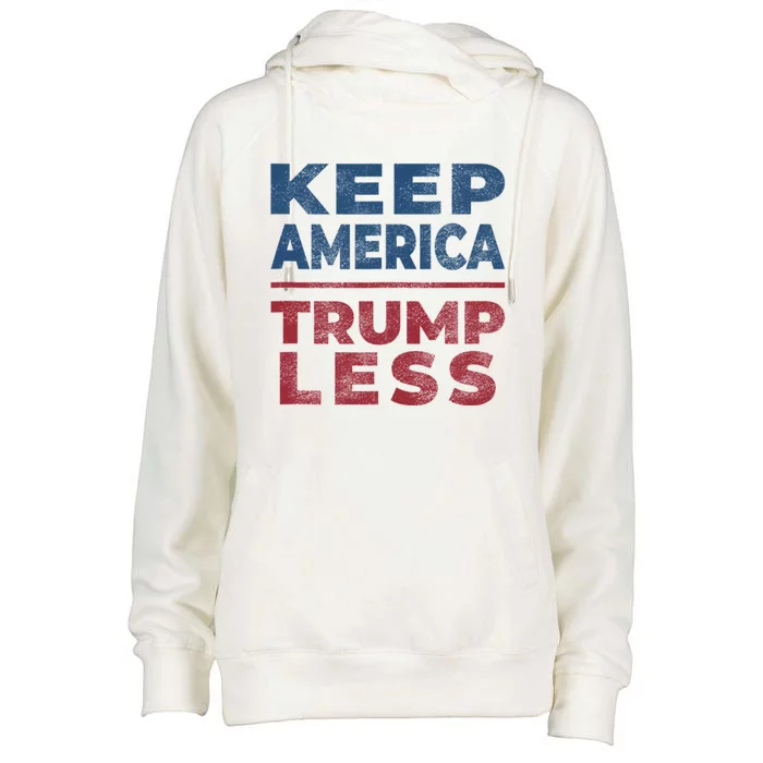 Keep America Trumpless America Election Womens Funnel Neck Pullover Hood