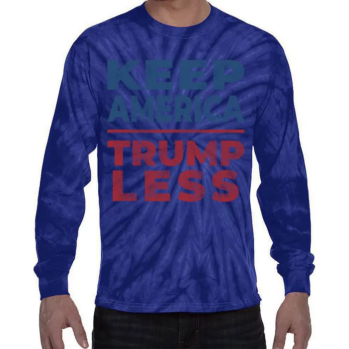 Keep America Trumpless America Election Tie-Dye Long Sleeve Shirt