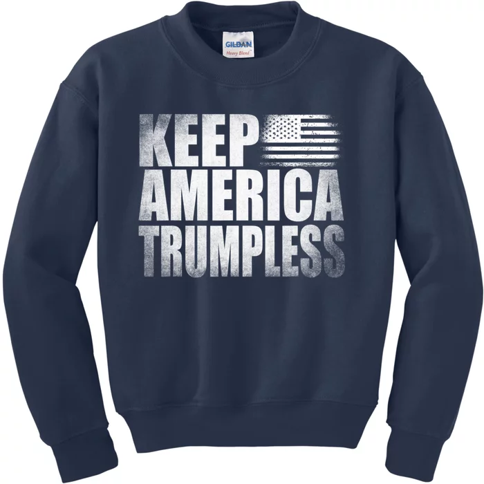 Keep America Trumpless America Election Kids Sweatshirt