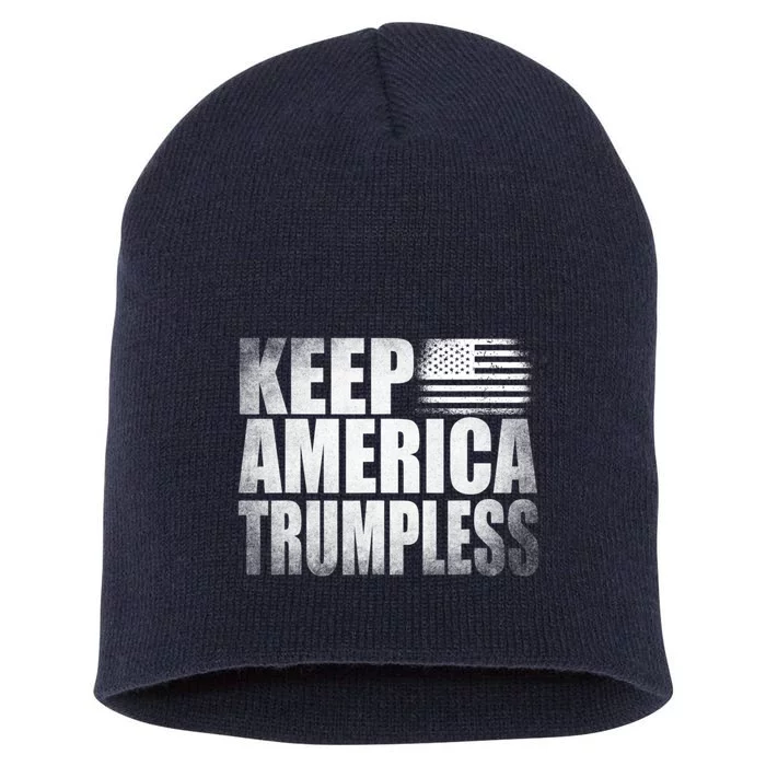 Keep America Trumpless America Election Short Acrylic Beanie