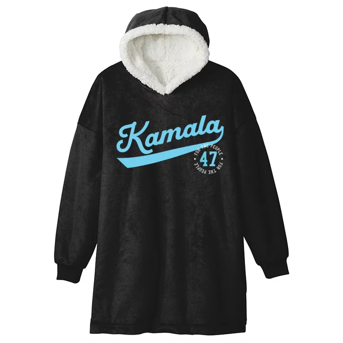 Kamala Athletic Team 47th President For The People Hooded Wearable Blanket