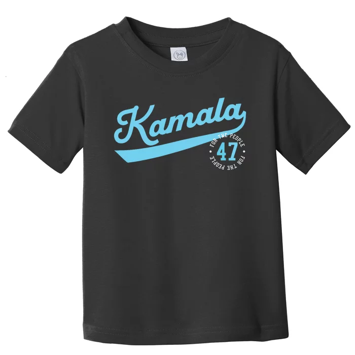 Kamala Athletic Team 47th President For The People Toddler T-Shirt