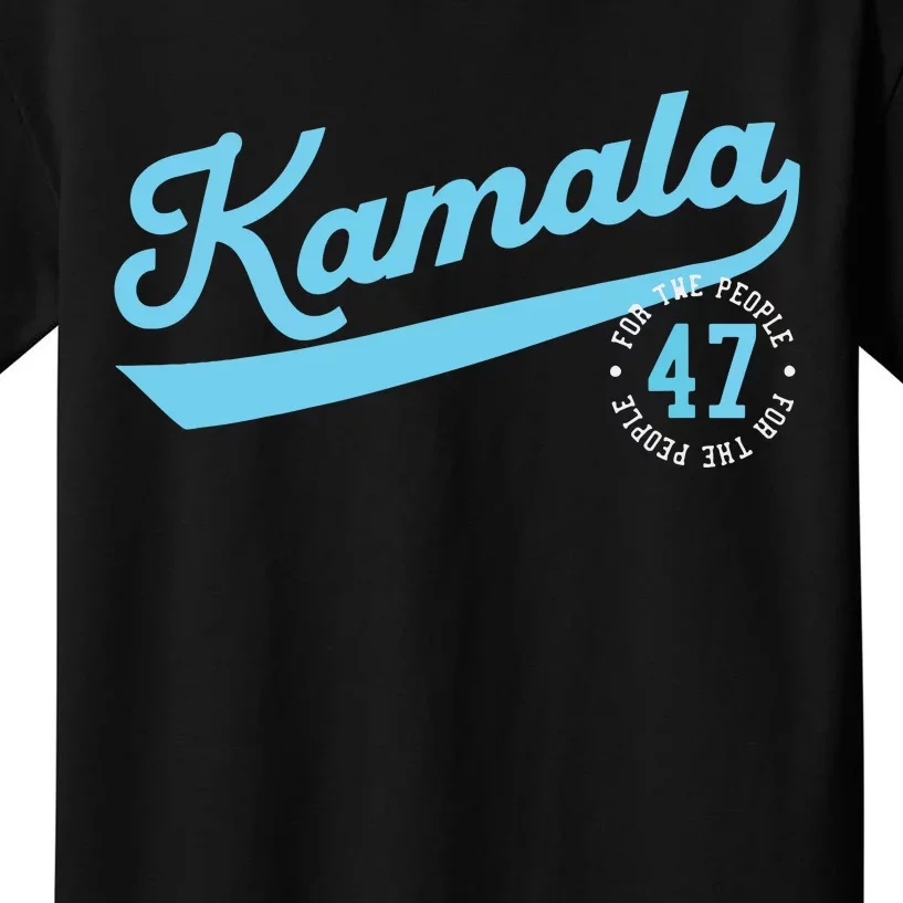 Kamala Athletic Team 47th President For The People Kids T-Shirt