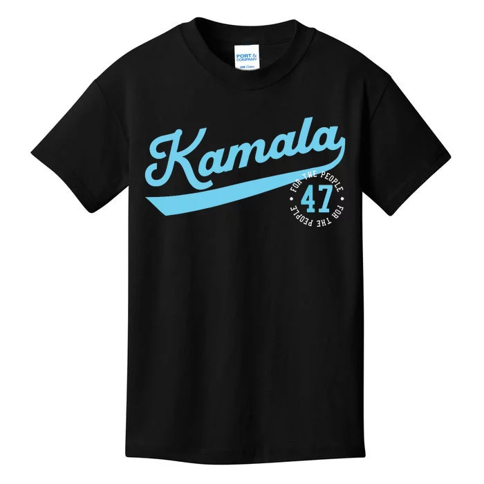 Kamala Athletic Team 47th President For The People Kids T-Shirt