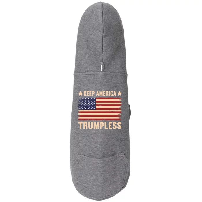 Keep America Trumpless Gift Doggie 3-End Fleece Hoodie