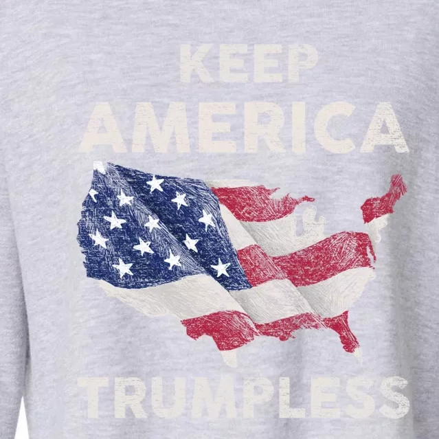 Keep America Trumpless Gift Cropped Pullover Crew