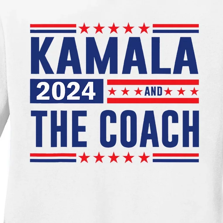 Kamala And The Coach 2024 Ladies Long Sleeve Shirt