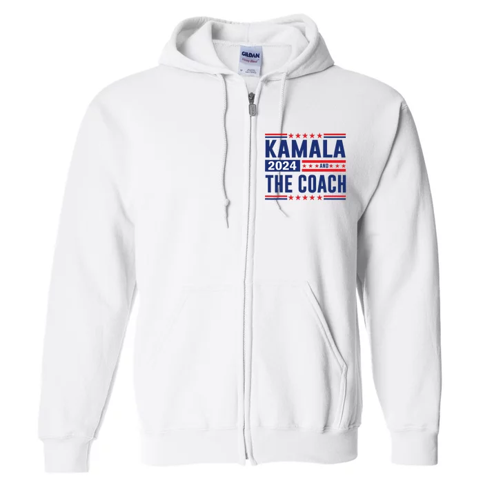 Kamala And The Coach 2024 Full Zip Hoodie