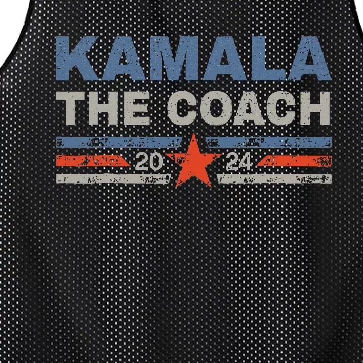 Kamala And The Coach 2024 Election Kamala Harris Tim Waltz Mesh Reversible Basketball Jersey Tank