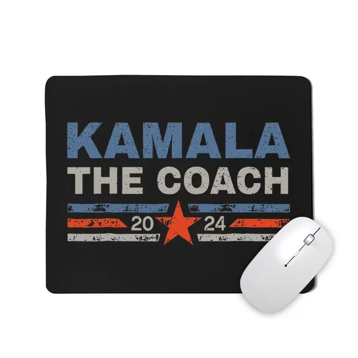 Kamala And The Coach 2024 Election Kamala Harris Tim Waltz Mousepad