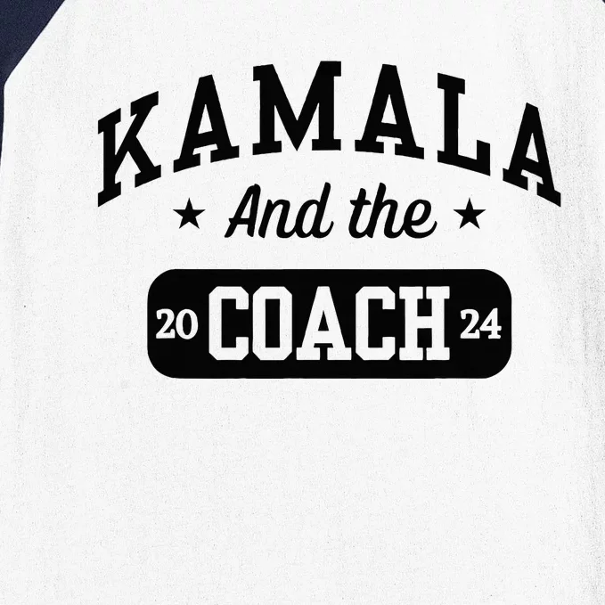 Kamala And The Coach 2024 Harris Walz Waltz Baseball Baseball Sleeve Shirt