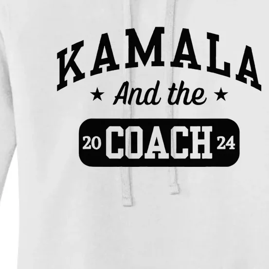 Kamala And The Coach 2024 Harris Walz Waltz Baseball Women's Pullover Hoodie