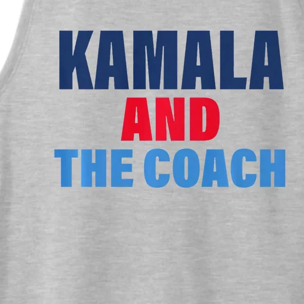 Kamala And The Coach Tim Walz And Kamala Harris Ladies Tri-Blend Wicking Tank