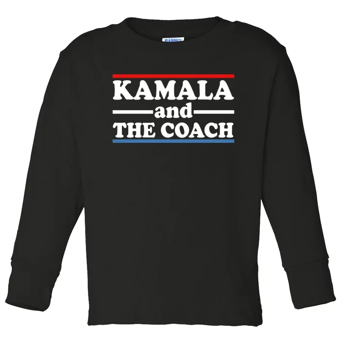 Kamala And The Coach Toddler Long Sleeve Shirt