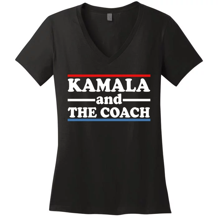 Kamala And The Coach Women's V-Neck T-Shirt