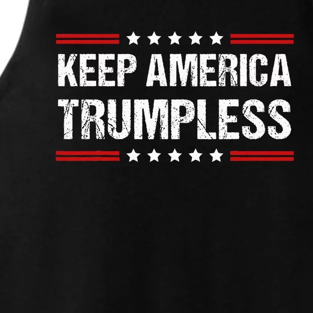 Keep America Trumpless Ladies Tri-Blend Wicking Tank