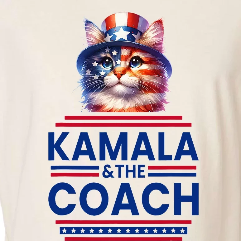 Kamala And The Coach 2024 Kamala Harris Tim Walz Garment-Dyed Women's Muscle Tee