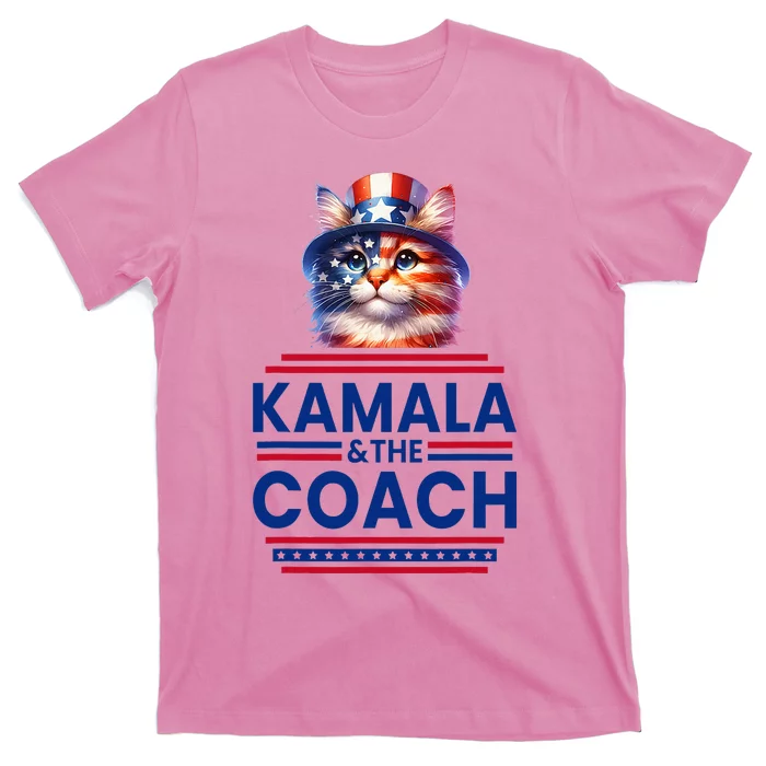 Kamala And The Coach 2024 Kamala Harris Tim Walz T-Shirt