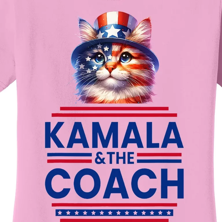 Kamala And The Coach 2024 Kamala Harris Tim Walz Women's T-Shirt