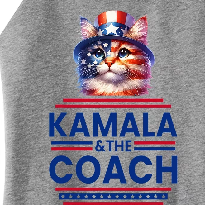 Kamala And The Coach 2024 Kamala Harris Tim Walz Women’s Perfect Tri Rocker Tank