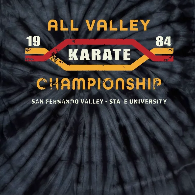 Karate All Valley 1984 Women Funny Graphic Novelty Tie-Dye T-Shirt