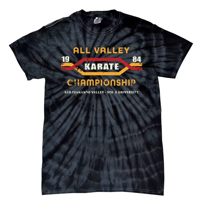 Karate All Valley 1984 Women Funny Graphic Novelty Tie-Dye T-Shirt