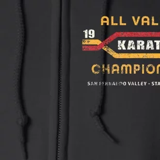 Karate All Valley 1984 Funny Full Zip Hoodie