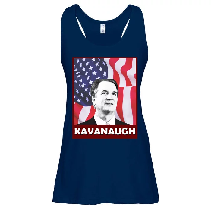 Kavanaugh American Flag Ladies Essential Flowy Tank