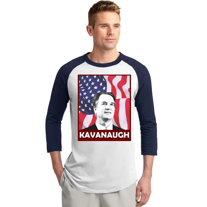 Kavanaugh American Flag Baseball Sleeve Shirt