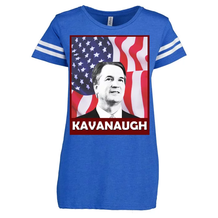 Kavanaugh American Flag Enza Ladies Jersey Football T-Shirt