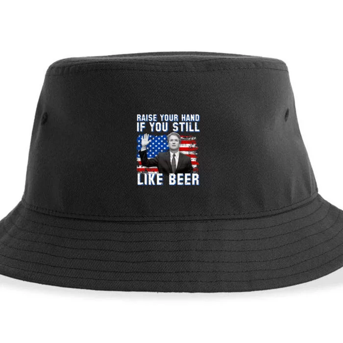 Kavanaugh Still Like Beer American Flag Sustainable Bucket Hat