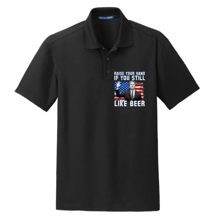 Kavanaugh Still Like Beer American Flag Dry Zone Grid Performance Polo