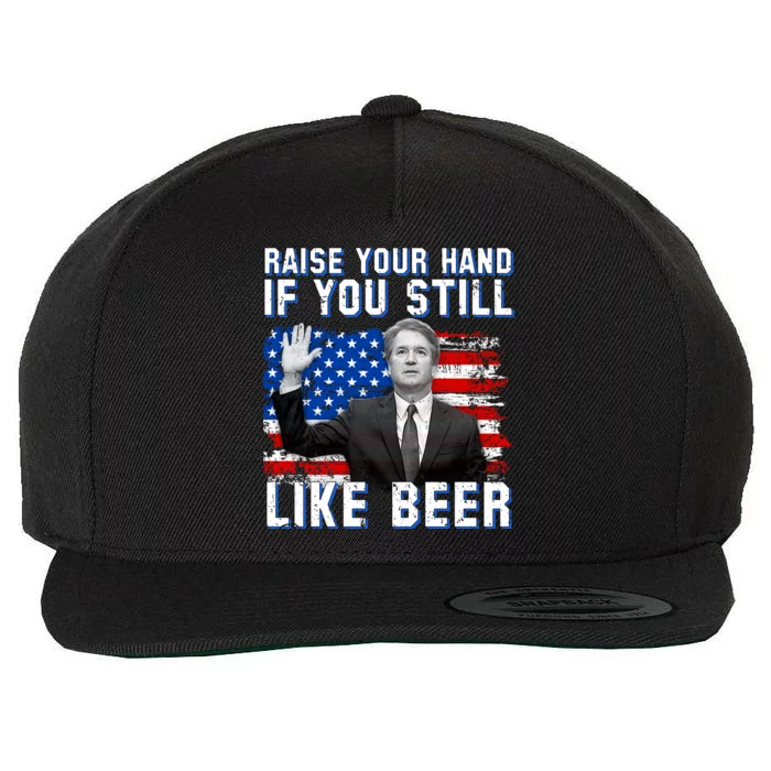 Kavanaugh Still Like Beer American Flag Wool Snapback Cap