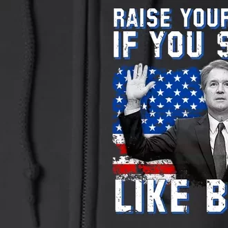 Kavanaugh Still Like Beer American Flag Full Zip Hoodie