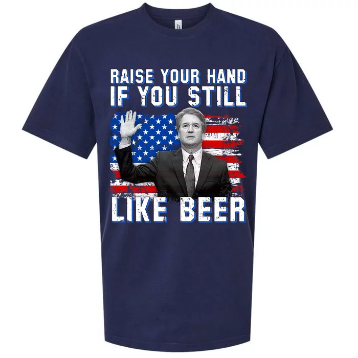 Kavanaugh Still Like Beer American Flag Sueded Cloud Jersey T-Shirt