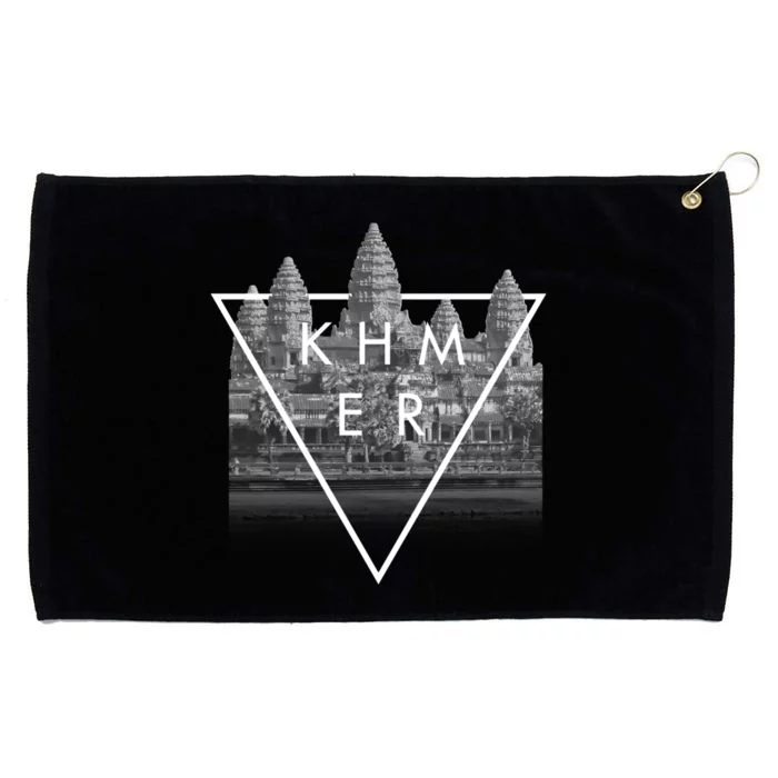 Khmer Angkor Wat Cambodian Grommeted Golf Towel