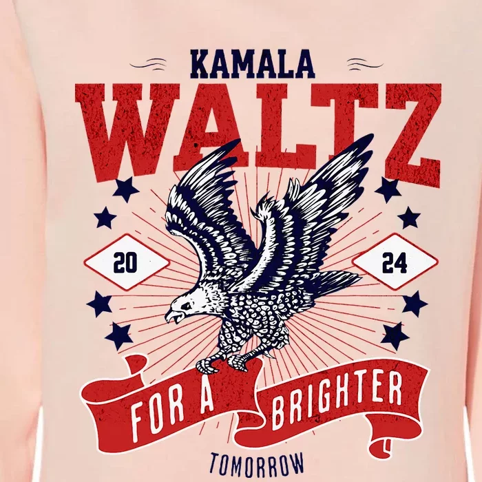 Kamala And Walz For A Brighter Tomorrow 2024 Boho Aesthetic Womens California Wash Sweatshirt