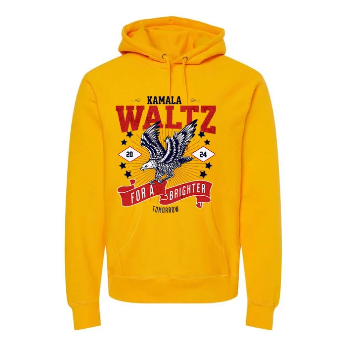 Kamala And Walz For A Brighter Tomorrow 2024 Boho Aesthetic Premium Hoodie