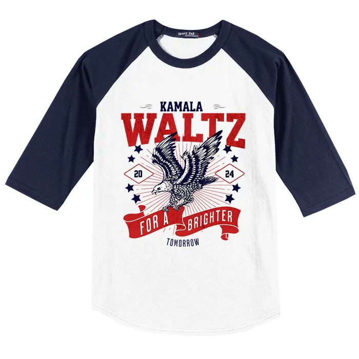 Kamala And Walz For A Brighter Tomorrow 2024 Boho Aesthetic Baseball Sleeve Shirt