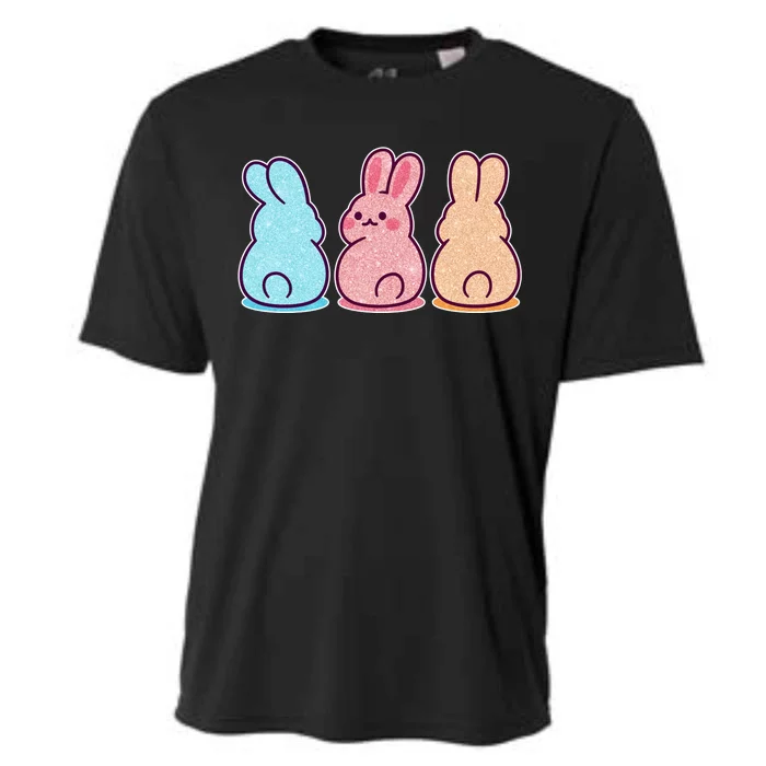 Kawaii Cute Easter Bunny Rabbits Cooling Performance Crew T-Shirt