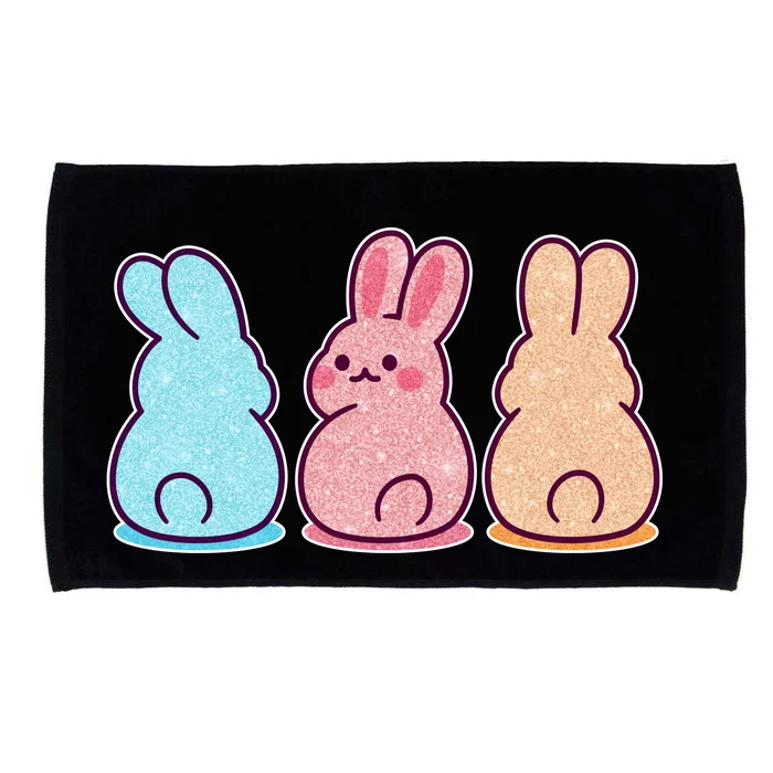 Kawaii Cute Easter Bunny Rabbits Microfiber Hand Towel